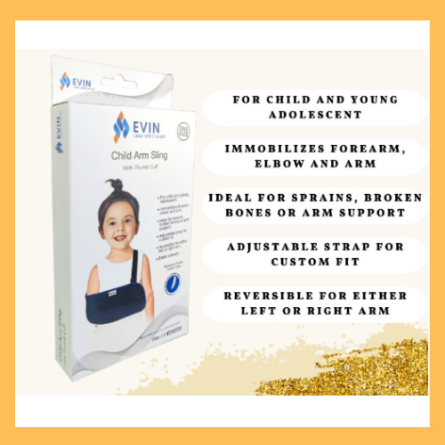 Evin Child Arm Sling with Thumb Cuff