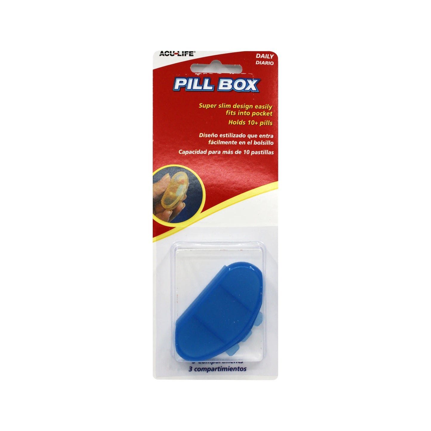 Acu-Life Daily Kidney Shaped Pill Box