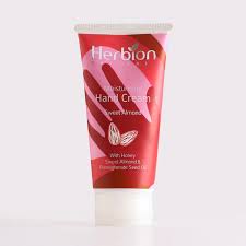 Herbion Naturals Moisturising Hand Cream 100ml (with Honey, Sweet Almond & Pemegranate Seed Oil))