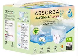 Absorba Nateen Super Pant's L 10+1's