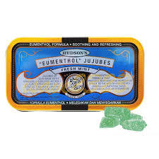 Hudson Eumenthol Jujubes Fresh Mint / Honey Lemon / Classic ( Tin )