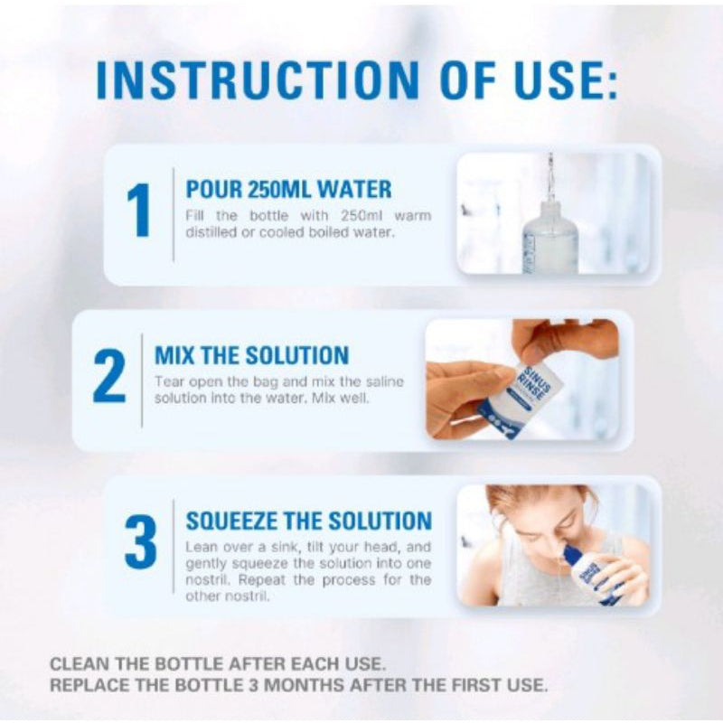 Evin Sinus Rinse STARTER KIT (with 10 refill sachets)