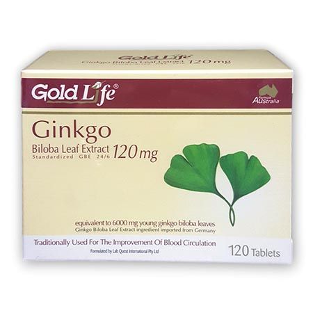 Gold Life Ginkgo Biloba 120mg 120'Tablets