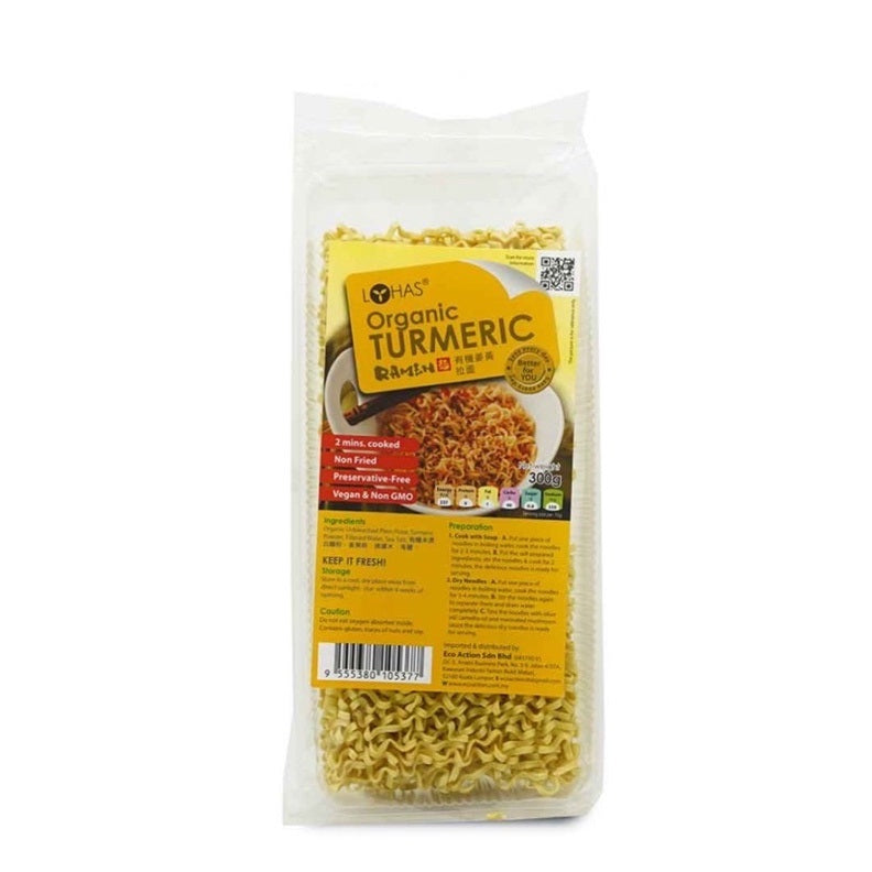 Lohas Organic Turmeric Ramen 300g