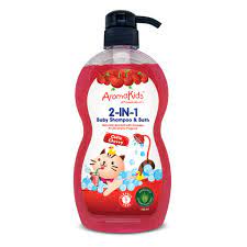 Aromakids 2 in 1 Baby Shampoo & Bath 750ml ( Cutie Cherry , Fun Strawberry , Playful Dewberry )