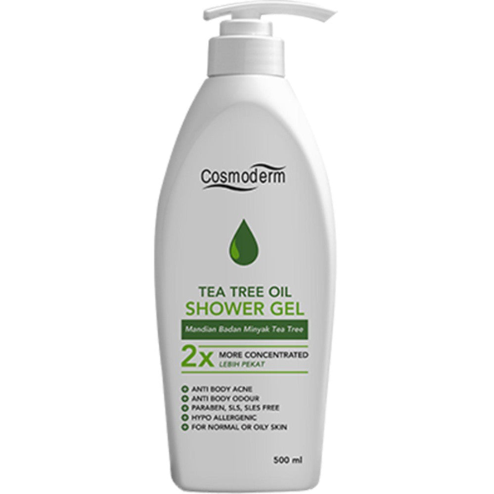 Cosmoderm Tea Tree Oil Shower Gel 500ml