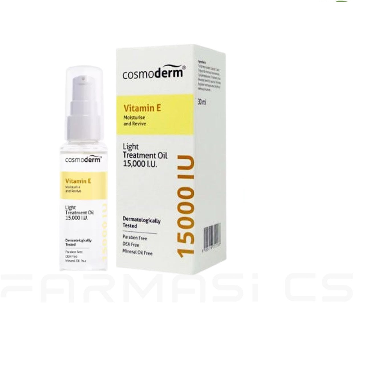 Cosmoderm Vitamin E Light Treatment Oil 15,000 I.U. 30ml