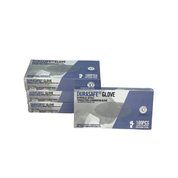 Durasafe Latex Examination Gloves Powder Free 100's