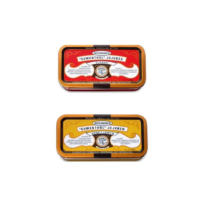 Hudson Eumenthol Jujubes Honey Lemon / Classic ( Tin )