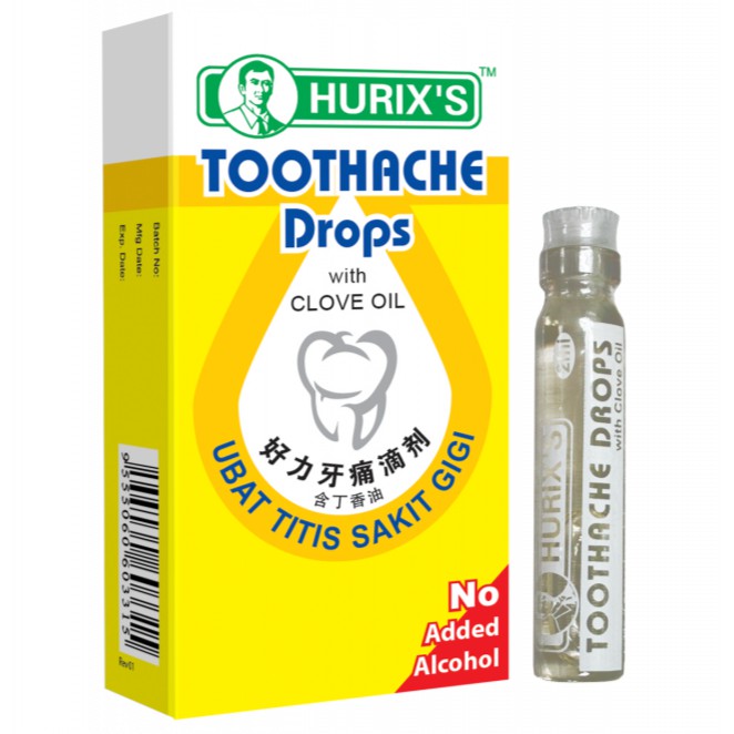 Hurix's Toothace Drops With Clove Oil 2 ML