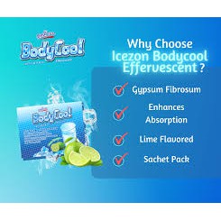 Icezon BodyCool Effervescent ( Lime Flavour ) 5 sachet
