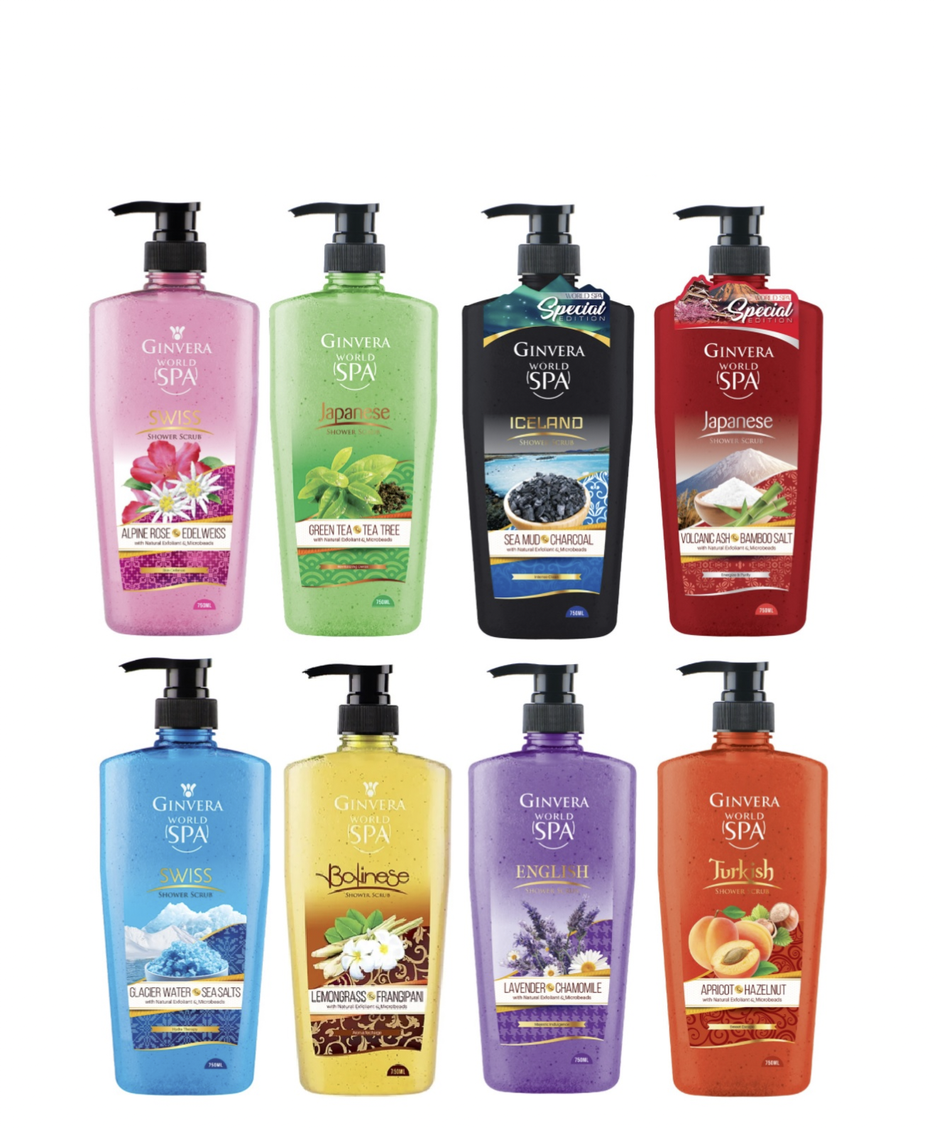 Ginvera Shower Scrub 750ml