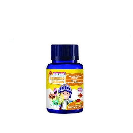 Chewies ImmunoLicious Gummy 60's ( Orange / Mango / Strawberry )