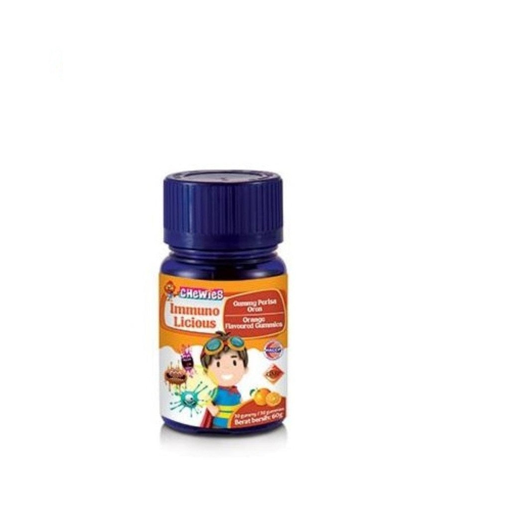 Chewies ImmunoLicious Gummy 60's ( Orange / Mango / Strawberry )