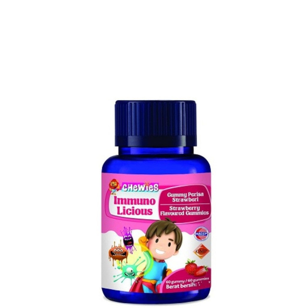 Chewies ImmunoLicious Gummy 60's ( Orange / Mango / Strawberry )