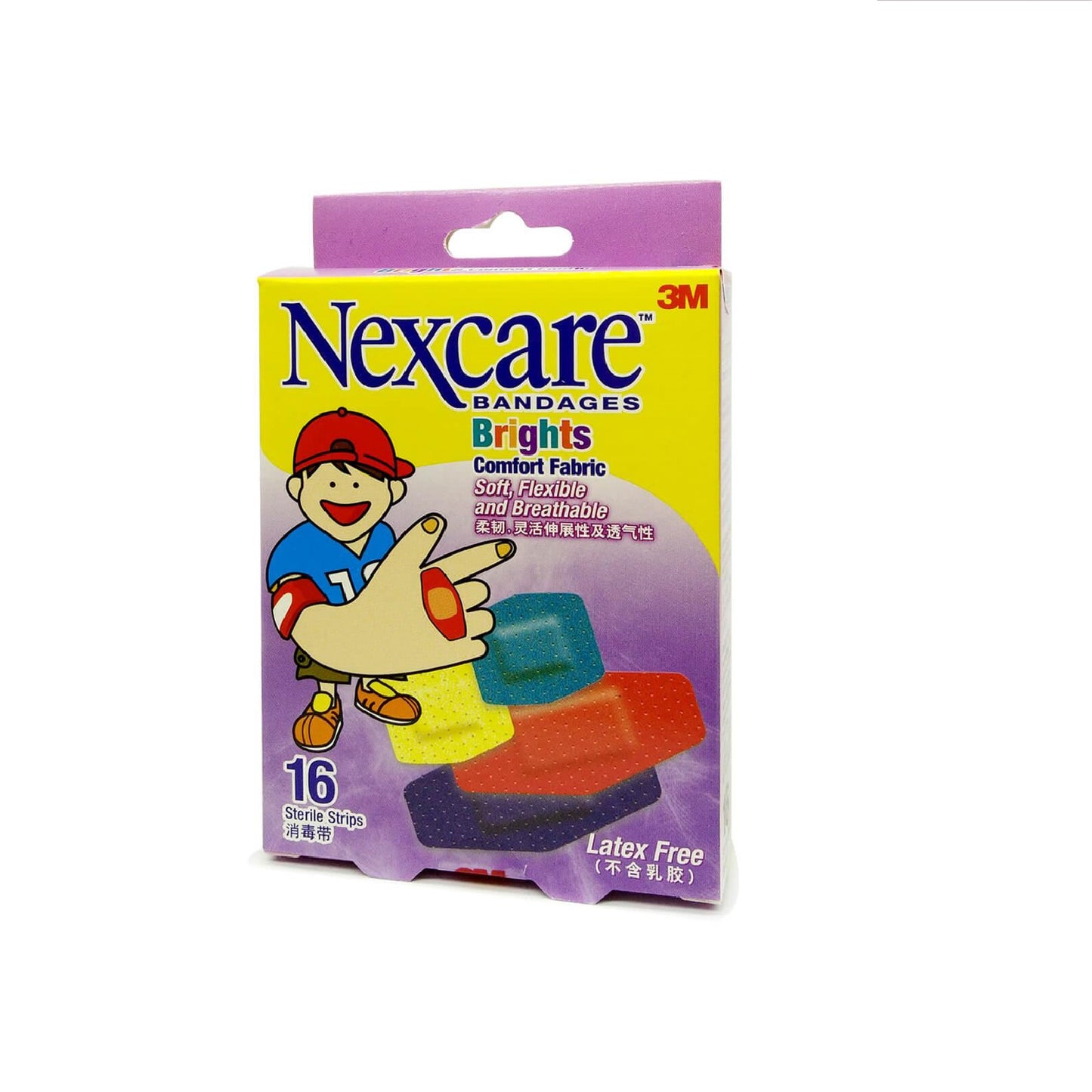 Nexcare Bright Comfort Fabric Plaster 16's