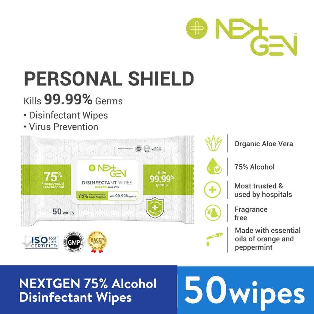 Next Gen Disinfectant Wipes 50's