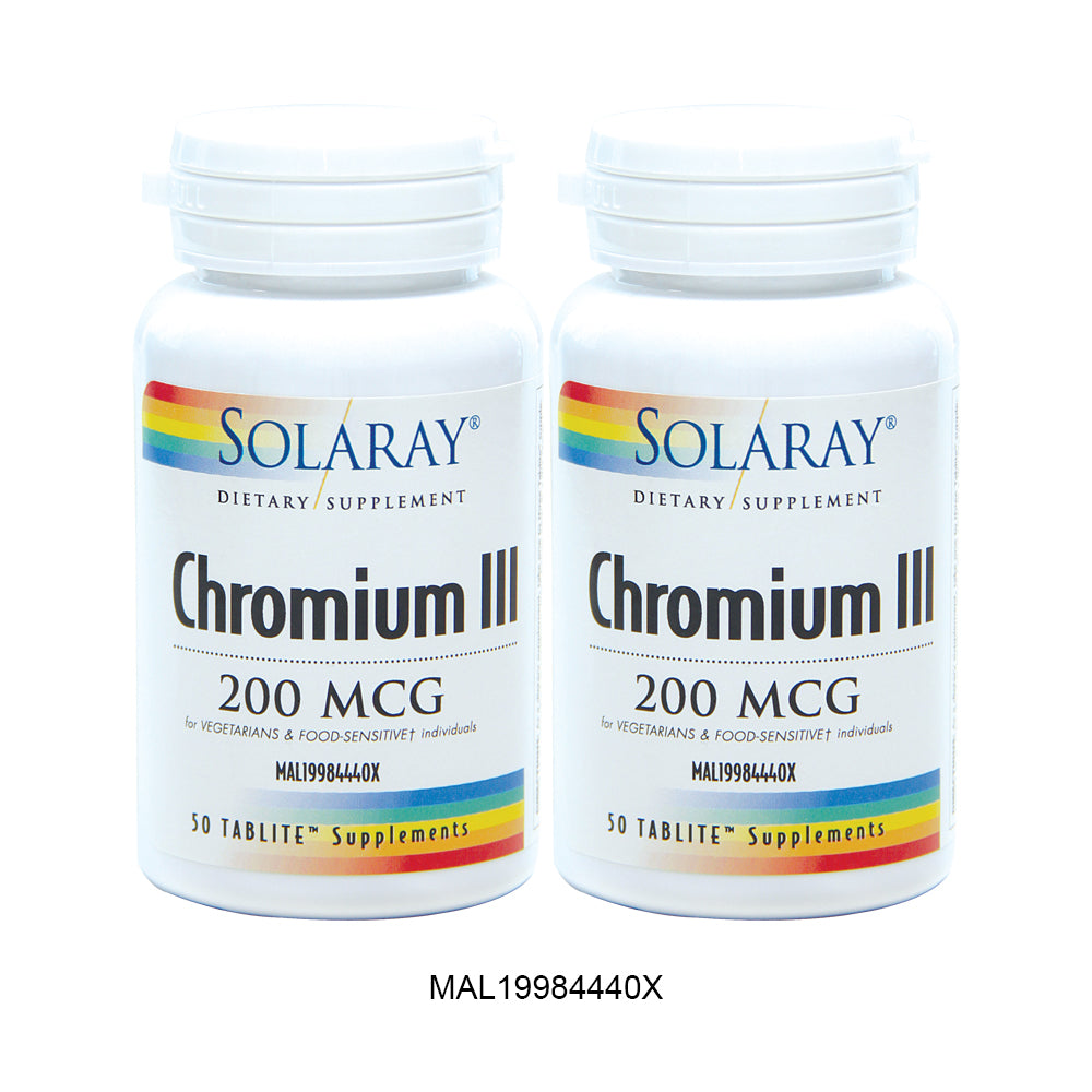 Solaray Chromium III 2 x 50's
