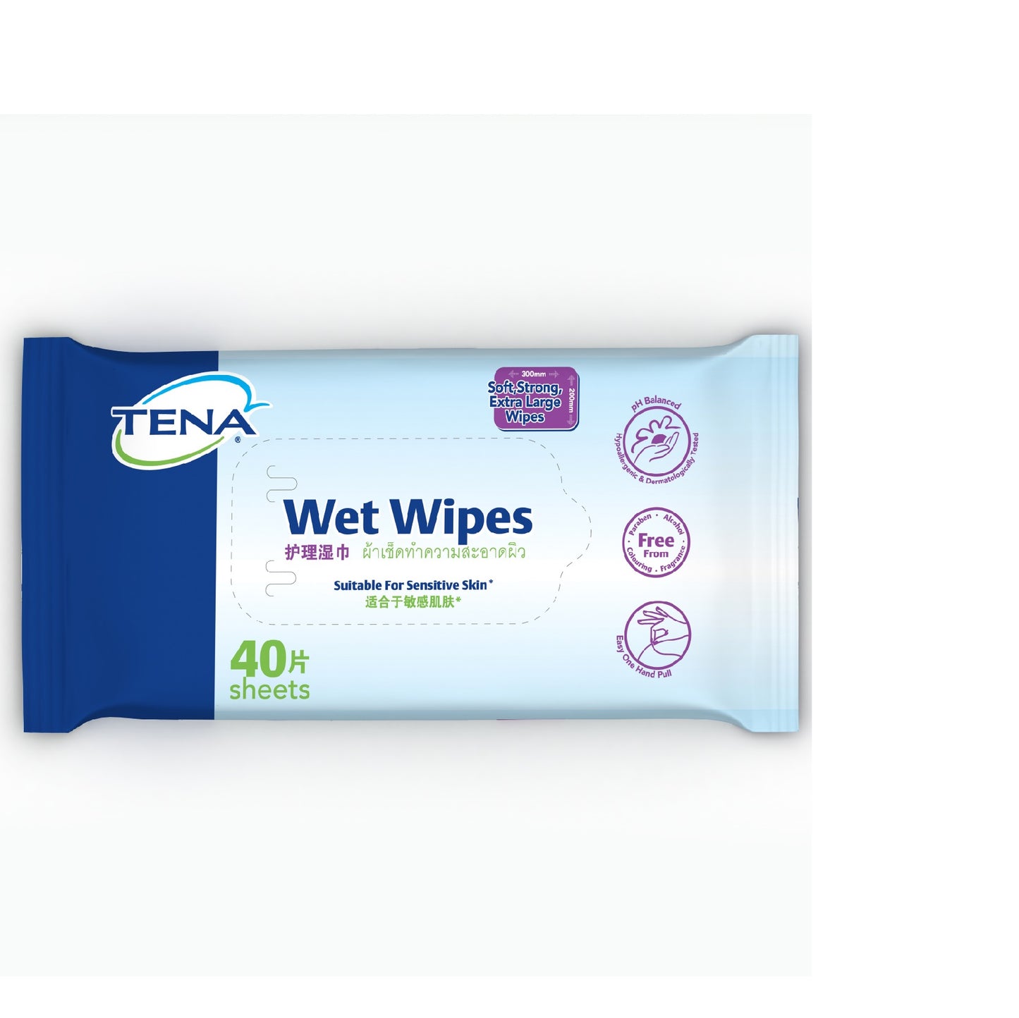 Tena Wet Wipes 40'S