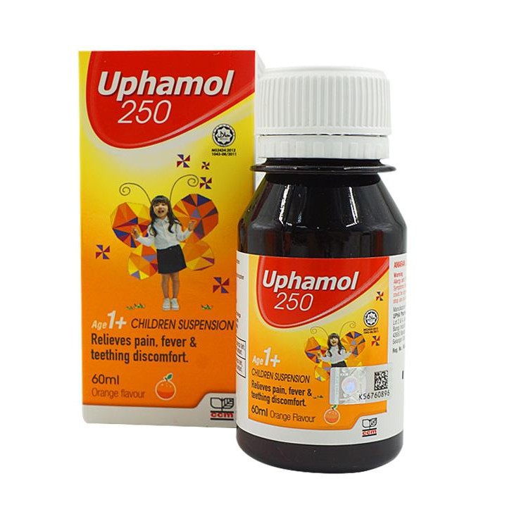 Uphamol Children Suspension (Orange) 250mg 60ml