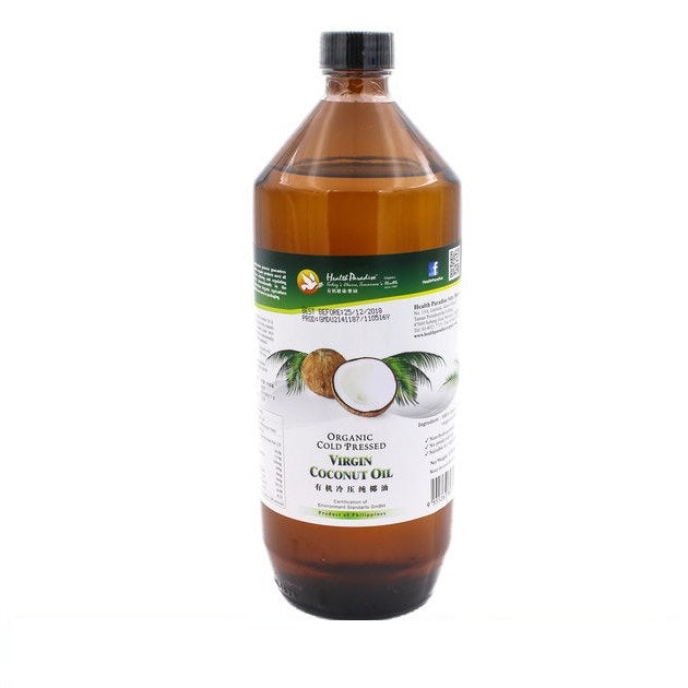 Health Paradise Organic Extra Virgin Coconut Oil ( VCO ) 500ml / 1 Liter