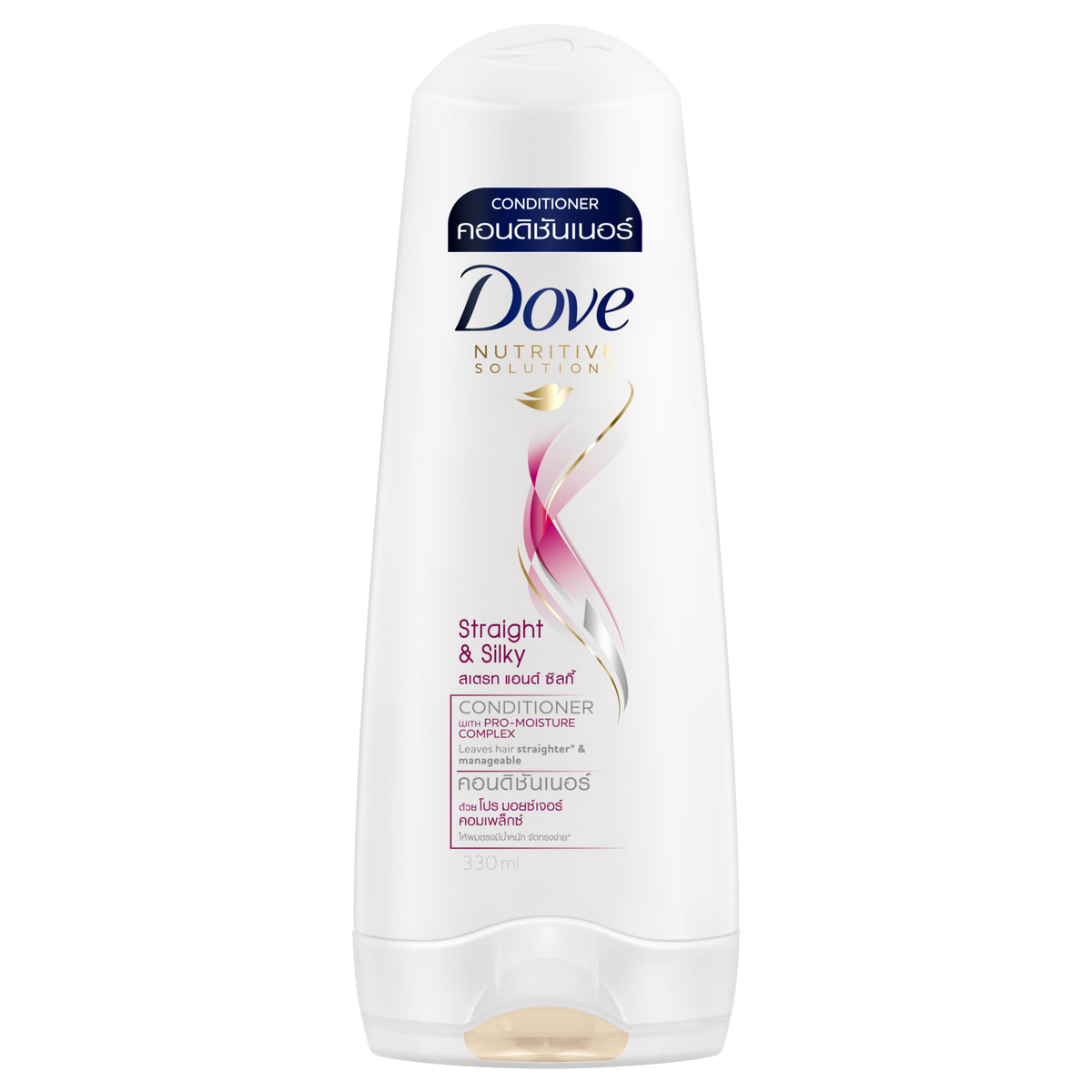 Dove Straight & Silky Conditioner 330ml