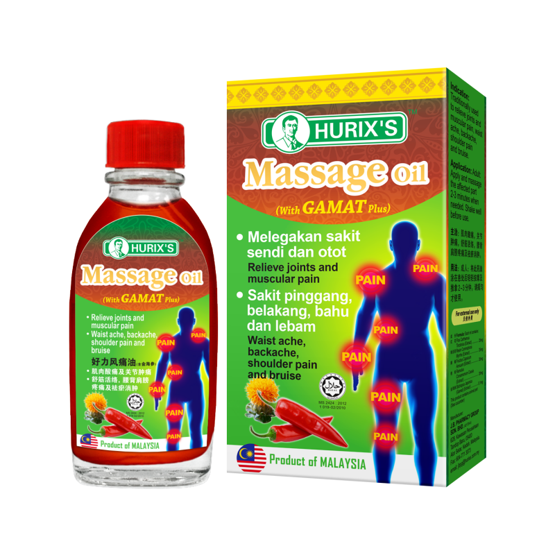 Hurix's Massage Oil With Gamat Plus