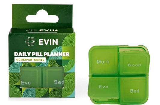 Evin Daily Pill Planner 4 Compartments