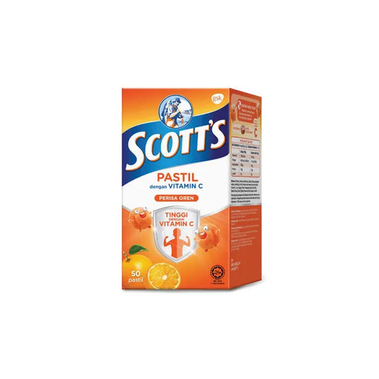 Scott's Pastille with Vitamin C(Orange Flavour) 50's