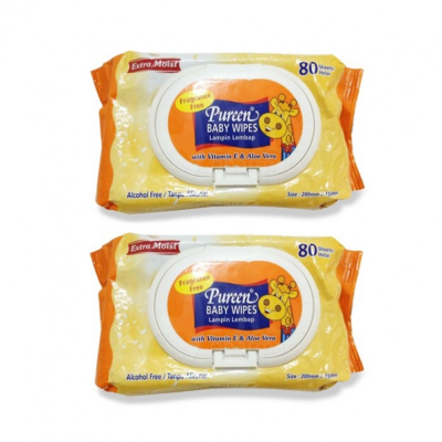 Pureen Baby Wipes with Aloe Vera & Cucumber Extracts
