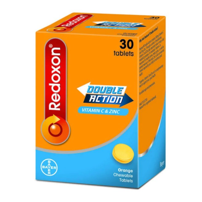 Redoxon Double Action Orange Chewable 30'S