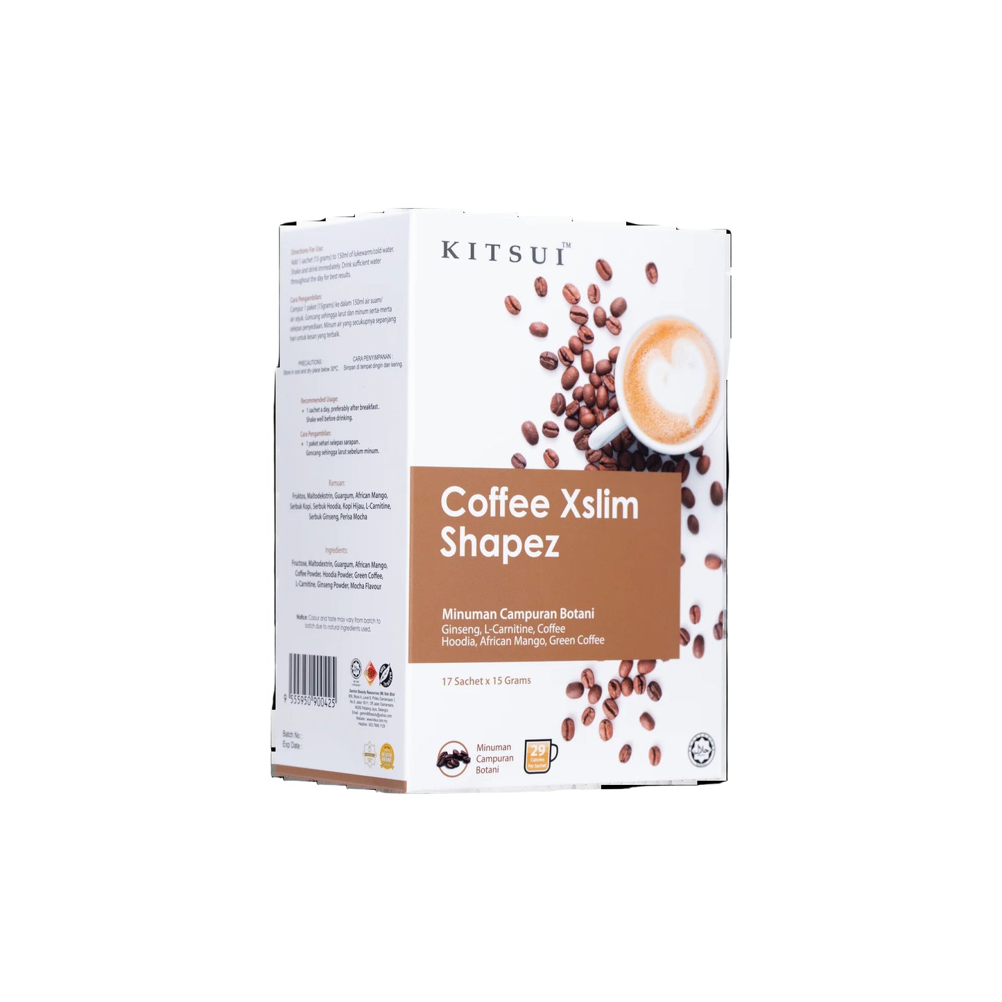 Kitsui Coffee Xslim Shapez 15g x 17s
