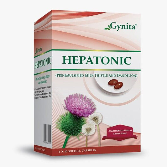 Gynita Hepatonic (Pre-Emulsified Milk Thistle and Dandelion) Softgel (30S+FOC10S)