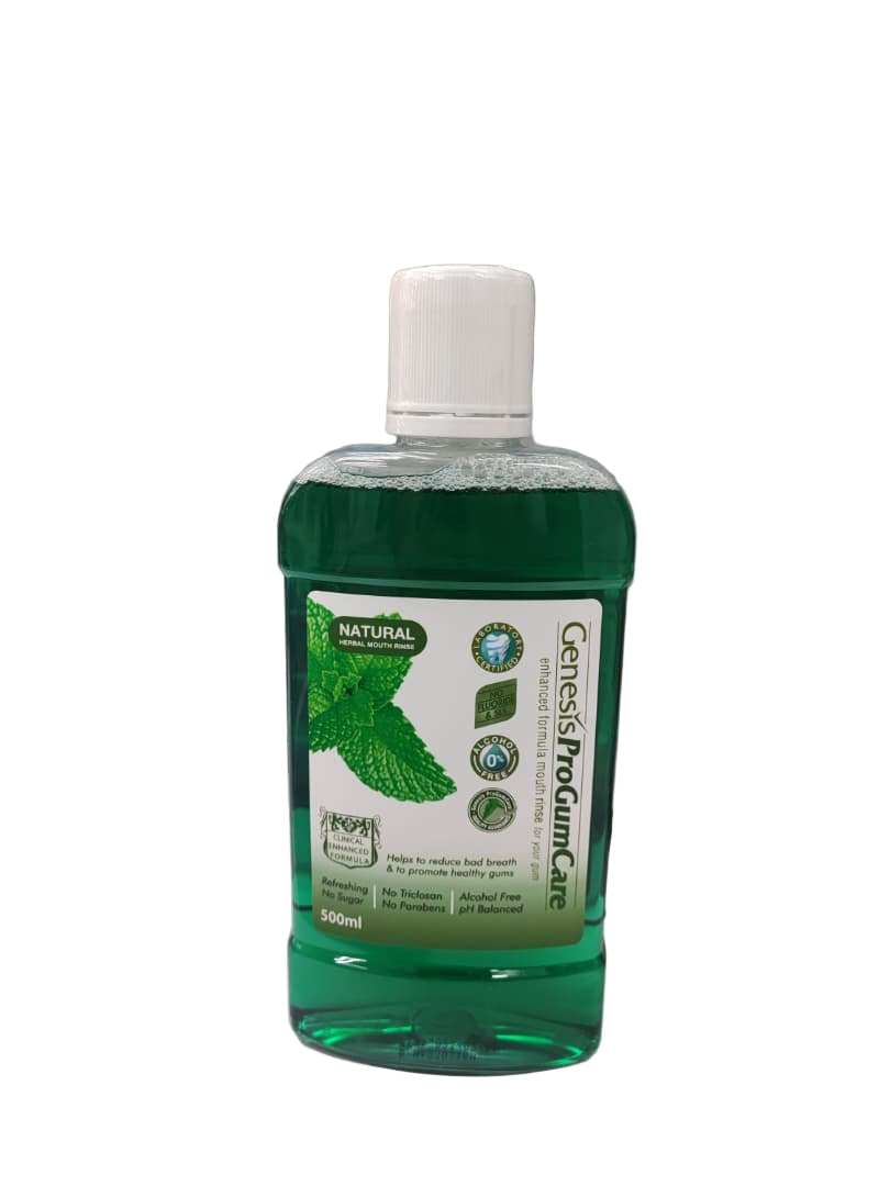 GENESIS ProGumCare MOUTH RINSE 500ML (ALCOHOL FREE)