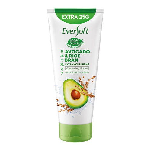 Eversoft Avocado & Rice Bran Cleansing Foam 120/195g
