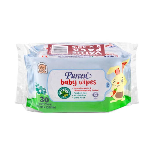 Pureen Baby Wipes with Aloe Vera & Cucumber Extracts