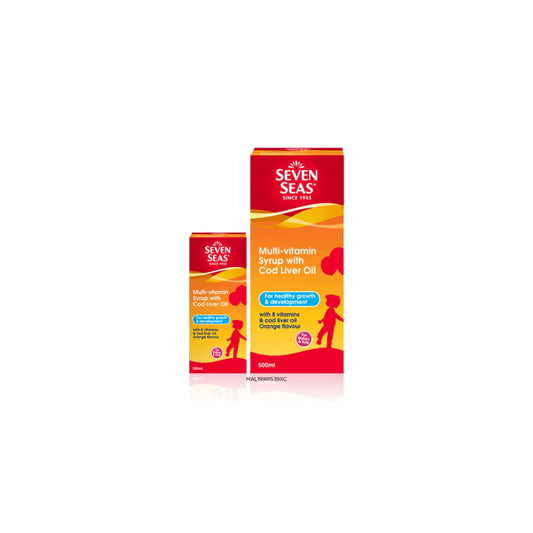 Seven Seas Multi-Vitamin Syrup with Cod Liver Oil 500ml+100ml