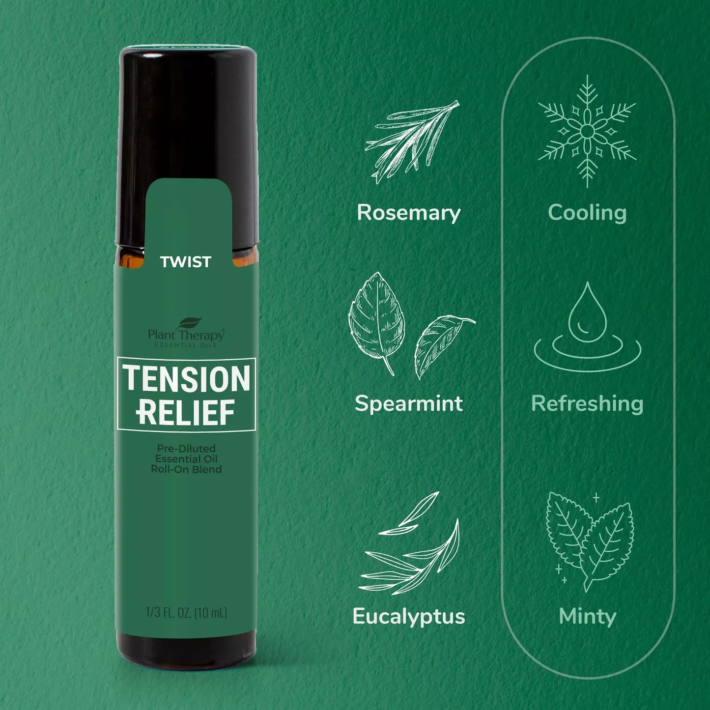 Tension Relief Essential Oil Pre-Diluted Roll-On 10ml