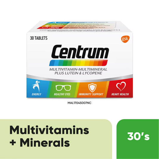 Centrum Multivitamin-Multimineral + Lutein & Lycopene 30's