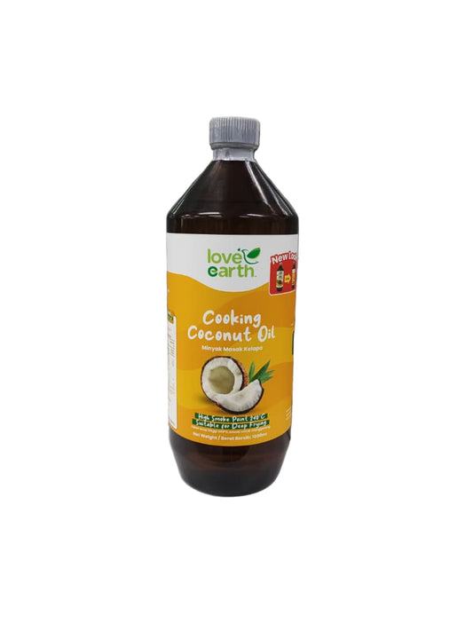 Organic Coconut Cooking Oil 1000g (Amber Glass)