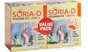 Soria-D Vitamin D3 1000 IU 2x60's