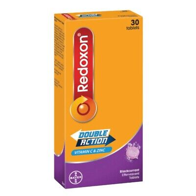 Redoxon Double Action Blackcurrant Effervescent Tablets 30'S