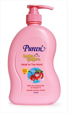 Pureen Baby Yogurt Head to Toe Wash 750ml
