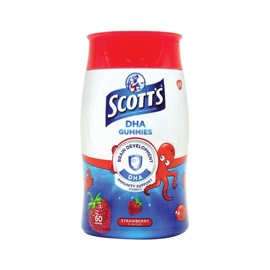 Scott's Gummies with DHA & Vitamin D(Strawberry Flavour) 60's