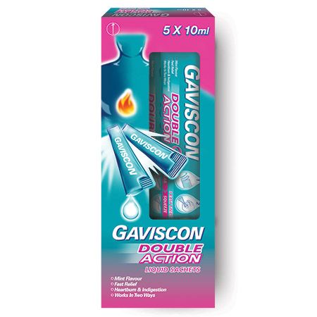 Gaviscon Double Action Liquid Sachets 5's x 10ml
