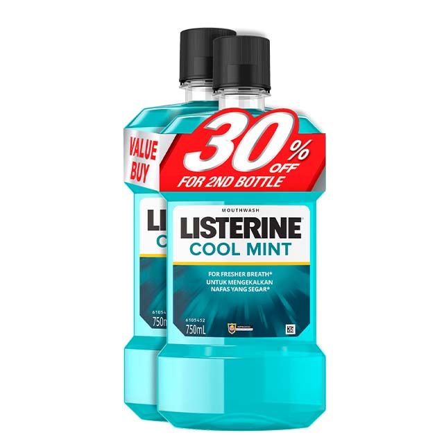 Listerine Cool Mint (750ml x 2) [Twin Pack]