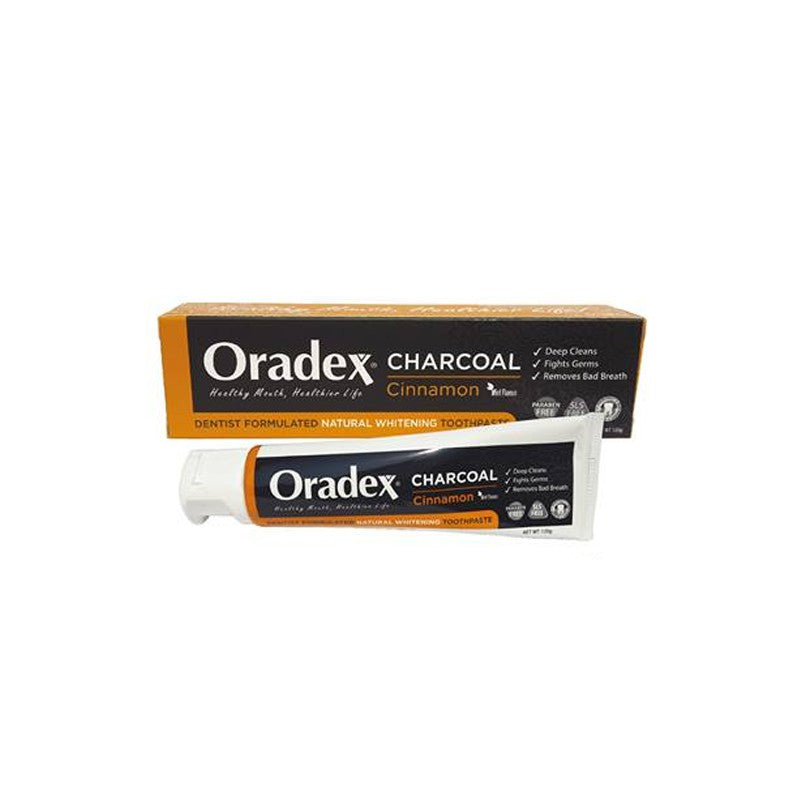 Oradex Charcoal Cinnamon Toothpaste 120g