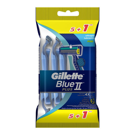 Gillette Blue II Plus Polybag 6's