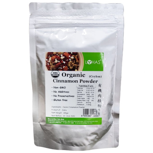 Lohas Organic Ceylon Cinnamon Powder 100g