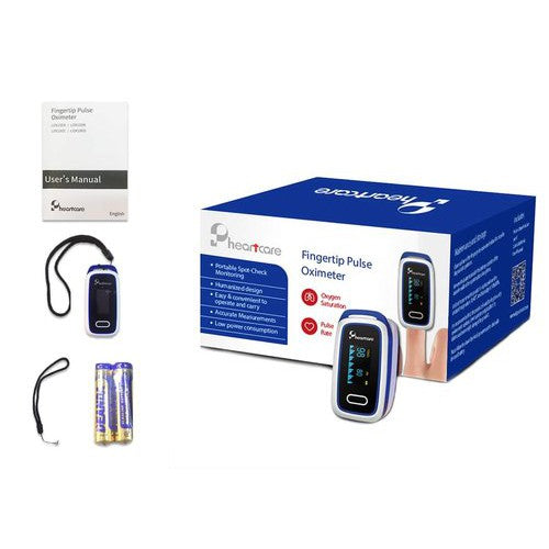 Heartcare Fingertip Pulse Oximeter ( 1 Year Warranty )